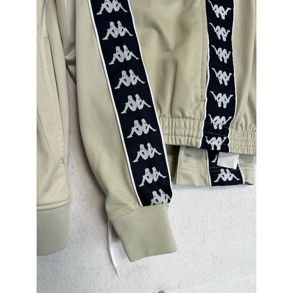 Kappa 222 Banda Track Suit In Beige & Navy Blue - Jacket and Pants Unisex L Slim - Picture 4 of 12